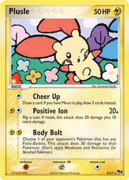 2006 Pokemon POP Series 3 #5/17 Plusle Front
