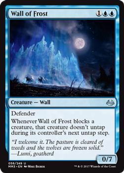 2017 Magic the Gathering Modern Masters 2017 #56 Wall of Frost Front