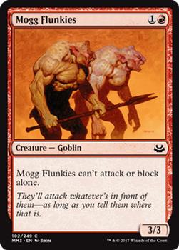 2017 Magic the Gathering Modern Masters 2017 #102 Mogg Flunkies Front