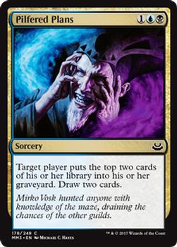 2017 Magic the Gathering Modern Masters 2017 #178 Pilfered Plans Front