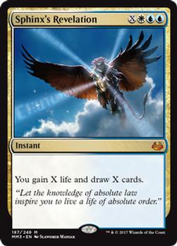 2017 Magic the Gathering Modern Masters 2017 #187 Sphinx's Revelation Front