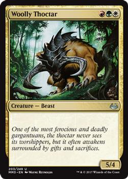 2017 Magic the Gathering Modern Masters 2017 #203 Woolly Thoctar Front