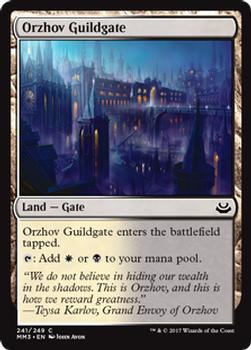 2017 Magic the Gathering Modern Masters 2017 #241 Orzhov Guildgate Front