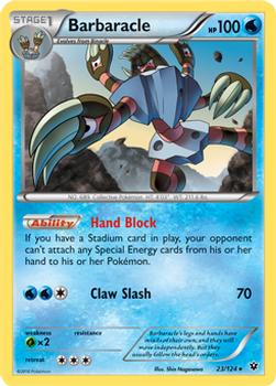 2016 Pokemon XY Fates Collide #23/124 Barbaracle Front