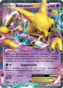 2016 Pokemon XY Fates Collide #25/124 Alakazam EX Front