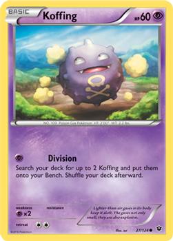 2016 Pokemon XY Fates Collide #27/124 Koffing Front