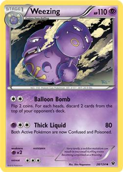 2016 Pokemon XY Fates Collide #28/124 Weezing Front