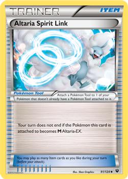 2016 Pokemon XY Fates Collide #91/124 Altaria Spirit Link Front