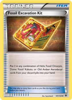 2016 Pokemon XY Fates Collide #101/124 Fossil Excavation Kit Front