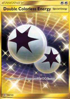 2017 Pokemon Sun & Moon Guardians Rising #166/145 Double Colorless Energy Front