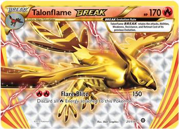 2016 Pokemon XY Steam Siege #21/114 Talonflame BREAK Front