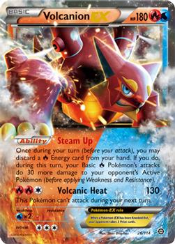 2016 Pokemon XY Steam Siege #26/114 Volcanion EX Front