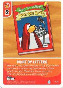 2008 Topps Club Penguin Card-Jitsu #7 Paint By Letters Front