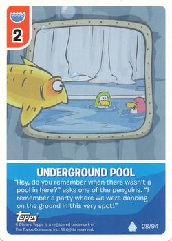2008 Topps Club Penguin Card-Jitsu #28 Underground Pool Front