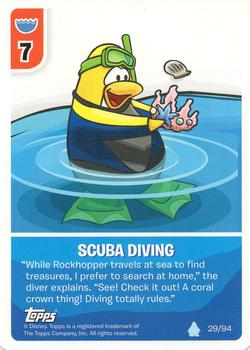 2008 Topps Club Penguin Card-Jitsu #29 Scuba Diving Front