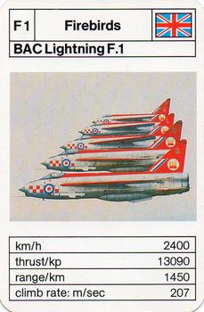 1970-79 Ace Trumps Red Arrows and Other Aerobatic Teams #F1 BAC Lightning F.1 Front