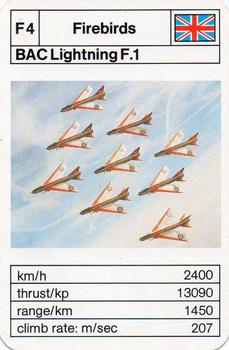 1970-79 Ace Trumps Red Arrows and Other Aerobatic Teams #F4 BAC Lightning F.1 Front