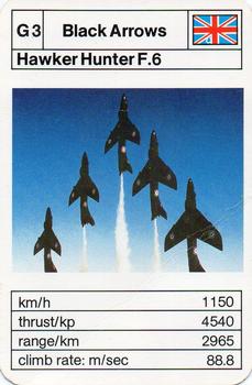 1970-79 Ace Trumps Red Arrows and Other Aerobatic Teams #G3 Hawker Hunter F.6 Front