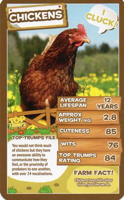 2016 Top Trumps Farm Animals #NNO Chickens Front