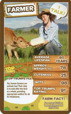 2016 Top Trumps Farm Animals #NNO Farmer Front