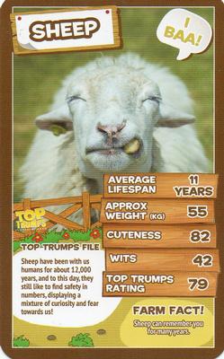 2016 Top Trumps Farm Animals #NNO Sheep Front