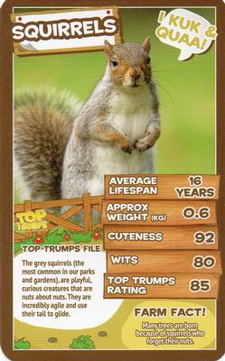 2016 Top Trumps Farm Animals #NNO Squirrels Front