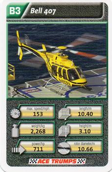 2010 Ace Trumps Helicopters #B3 Bell 407 Front