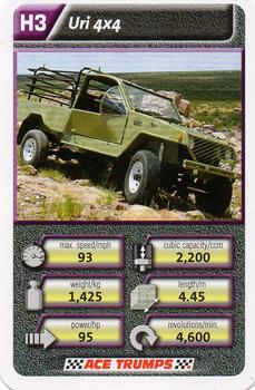 2010 Ace Trumps Off Roaders #H3 Uri 4x4 Front