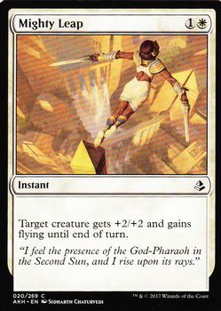2017 Magic the Gathering Amonkhet #20 Mighty Leap Front