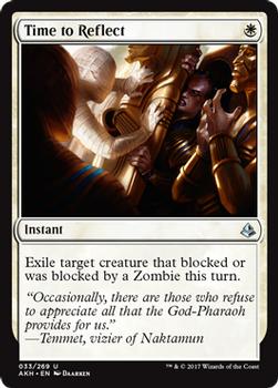 2017 Magic the Gathering Amonkhet #33 Time to Reflect Front