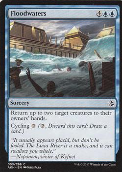 2017 Magic the Gathering Amonkhet #53 Floodwaters Front