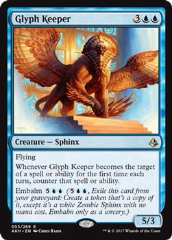 2017 Magic the Gathering Amonkhet #55 Glyph Keeper Front