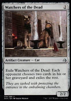 2017 Magic the Gathering Amonkhet #238 Watchers of the Dead Front