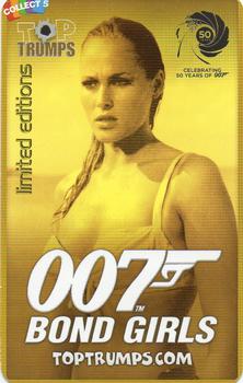 2013 Top Trumps Limited Editions 007 Bond Girls #NNO Agent Fields Back