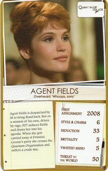 2013 Top Trumps Limited Editions 007 Bond Girls #NNO Agent Fields Front