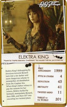 2013 Top Trumps Limited Editions 007 Bond Girls #NNO Elektra King Front