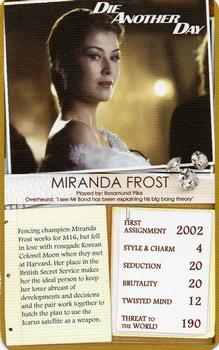 2013 Top Trumps Limited Editions 007 Bond Girls #NNO Miranda Frost Front