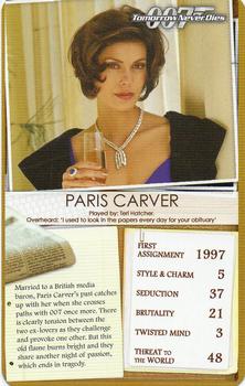 2013 Top Trumps Limited Editions 007 Bond Girls #NNO Paris Carver Front