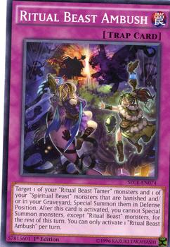 2015 Yu-Gi-Oh! Secrets of Eternity #SECE-EN074 Ritual Beast Ambush Front
