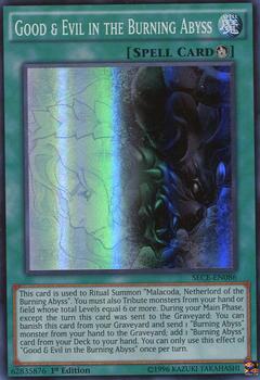 2015 Yu-Gi-Oh! Secrets of Eternity #SECE-EN086 Good & Evil in the Burning Abyss Front
