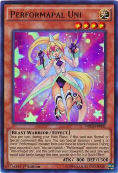 2016 Yu-Gi-Oh! Legends of the Dragon: Unleashed English 1st Edition #DRL3-EN002 Performapal Uni Front