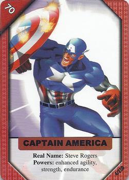 2001 Marvel Recharge CCG - Inaugural Edition #4 Captain America Front