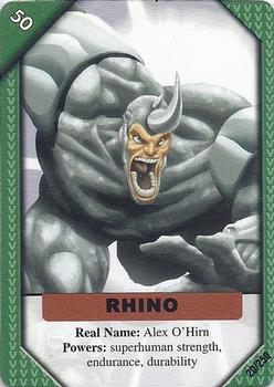2001 Marvel Recharge CCG - Inaugural Edition #20 Rhino Front