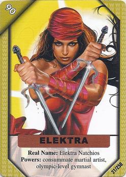 2001 Marvel Recharge CCG - Inaugural Edition #21 Elektra Front
