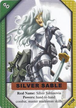2001 Marvel Recharge CCG - Inaugural Edition #51 Silver Sable Front