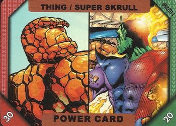 2001 Marvel Recharge CCG - Inaugural Edition #118 Thing / Super Skrull Front