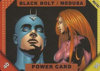 2001 Marvel Recharge CCG - Inaugural Edition #125 Black Bolt / Medusa Front