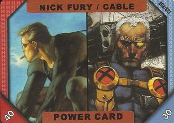 2001 Marvel Recharge CCG - Inaugural Edition #133 Nick Fury / Cable Front