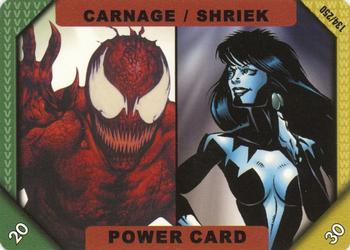 2001 Marvel Recharge CCG - Inaugural Edition #134 Carnage / Shriek Front
