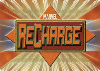 2001 Marvel Recharge CCG - Inaugural Edition #143 Magneto / Professor X Back